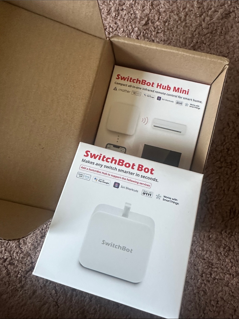 Switchbot Smart Switch Button Pusher With Hub Switch/One-Way Buttons No Wiring - Picture 2 of 3